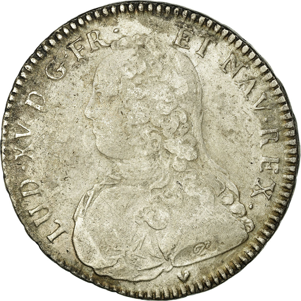 Coin, France, Louis XV, 1/2 Écu aux branches d'olivier, 1/2 ECU, 44 Sols, 1728