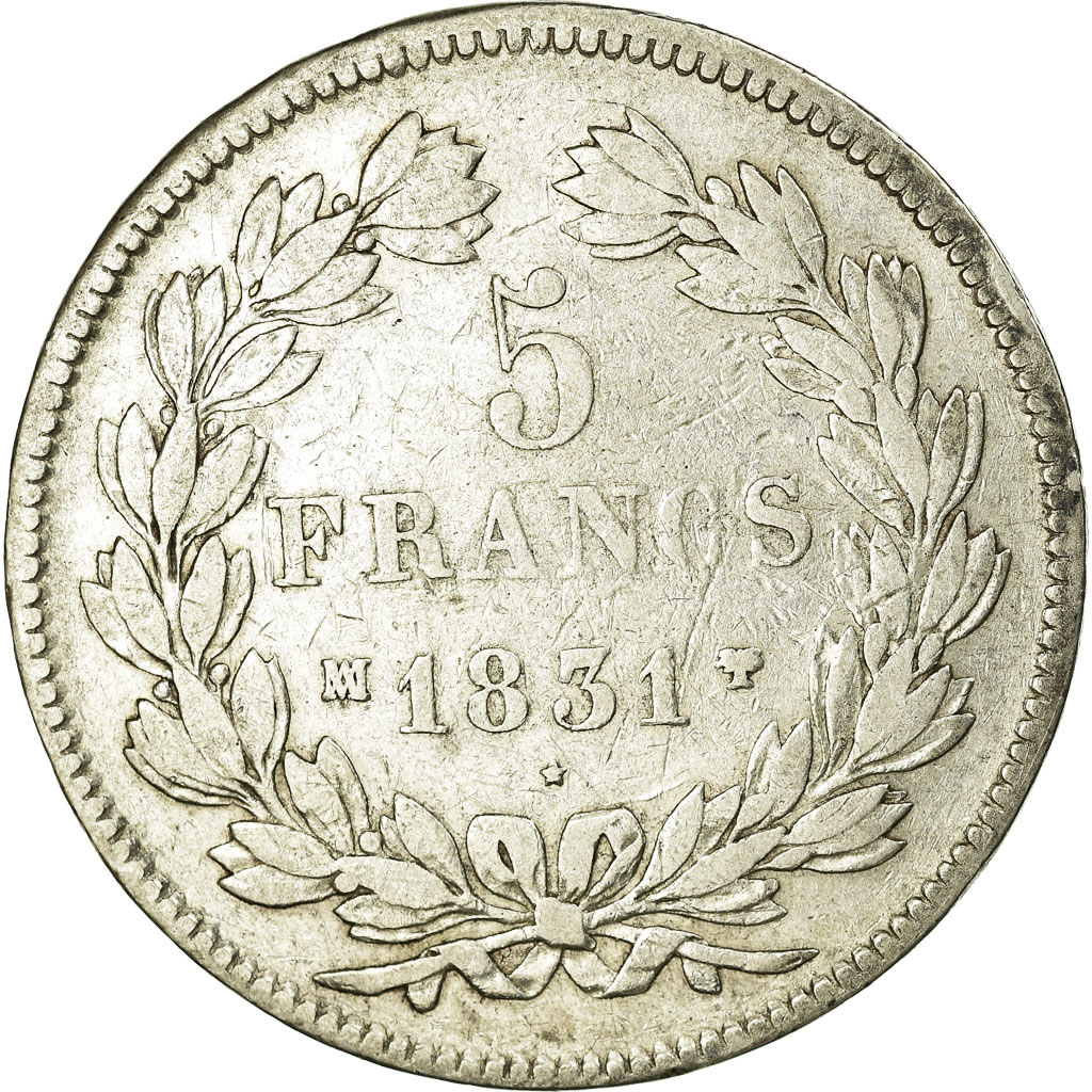 Coin, France, Louis-Philippe, 5 Francs, 1831, Marseille, , Silver