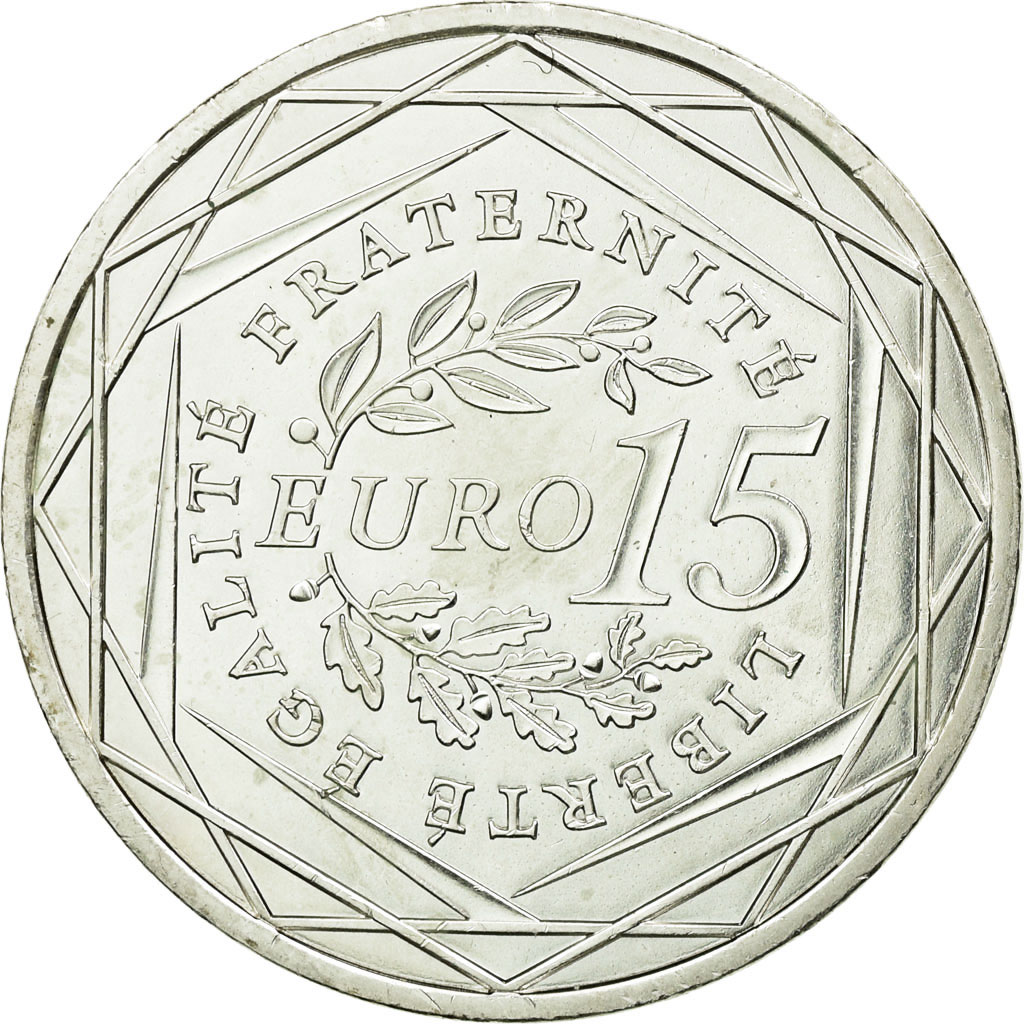 Münze, Frankreich, 15 Euro, 2008, VZ+, Silber, Gadoury:EU288, KM:1535