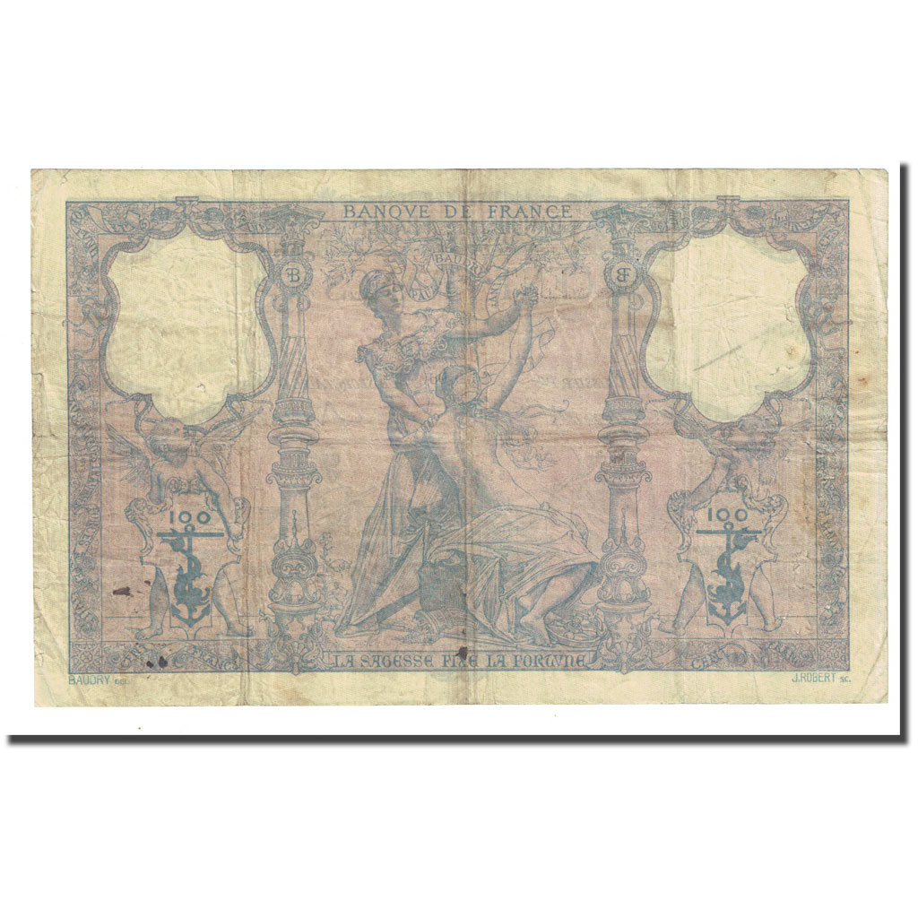 Frankrijk, 100 Francs, Bleu et Rose, 1896-09-26, TB+, Fayette:21.9, KM:65b