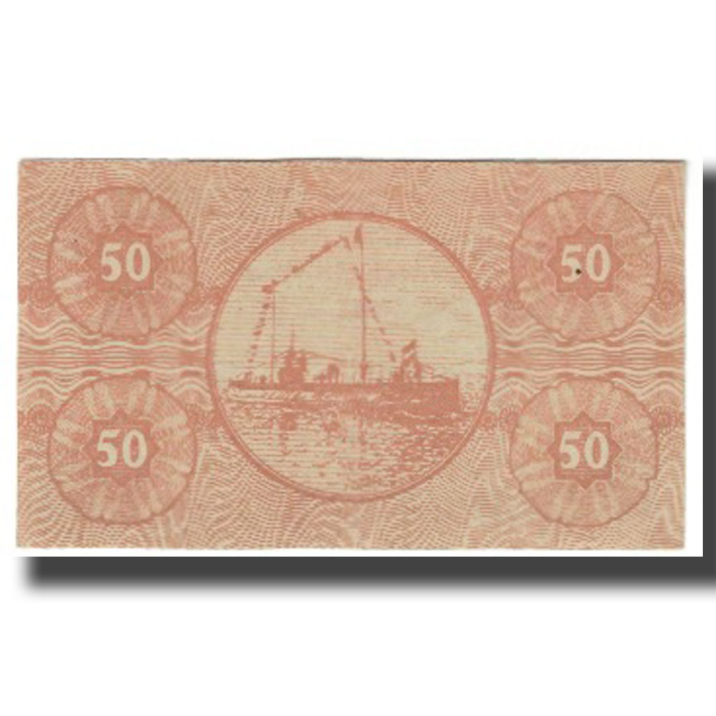 Billet, Allemagne, Bremerhaven, 50 Pfennig, bateau, SPL, Mehl:B86.2b