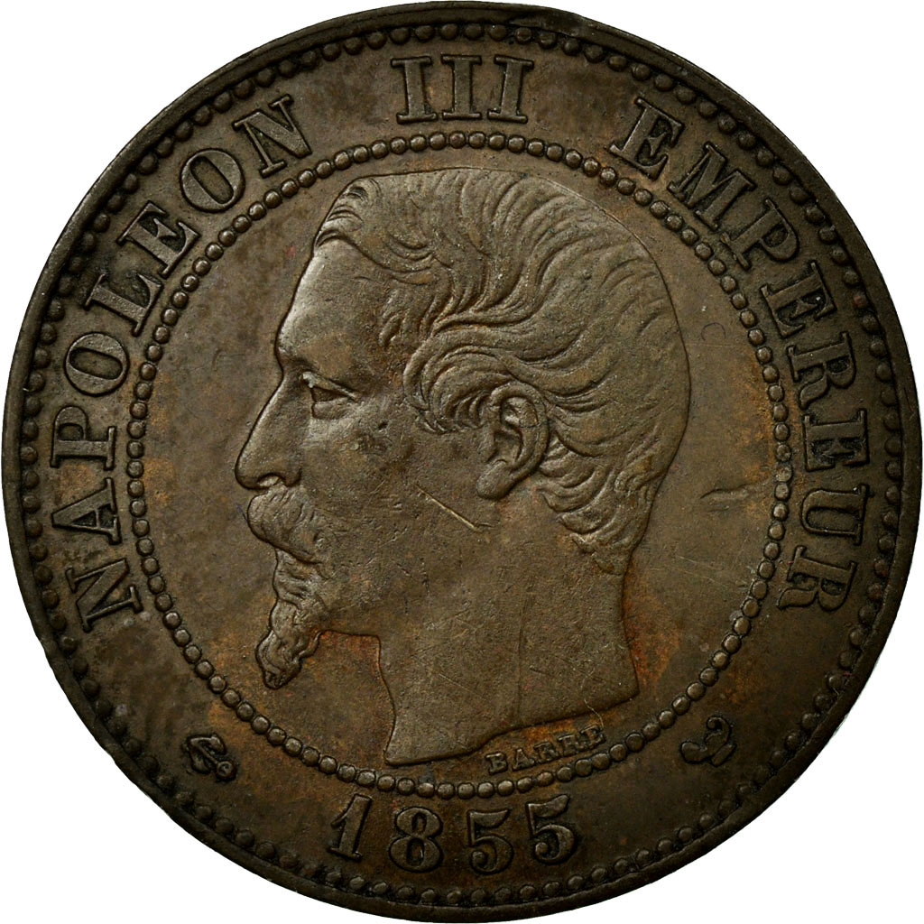 Coin, France, Napoleon III, Napoléon III, 2 Centimes, 1855, Lille, 