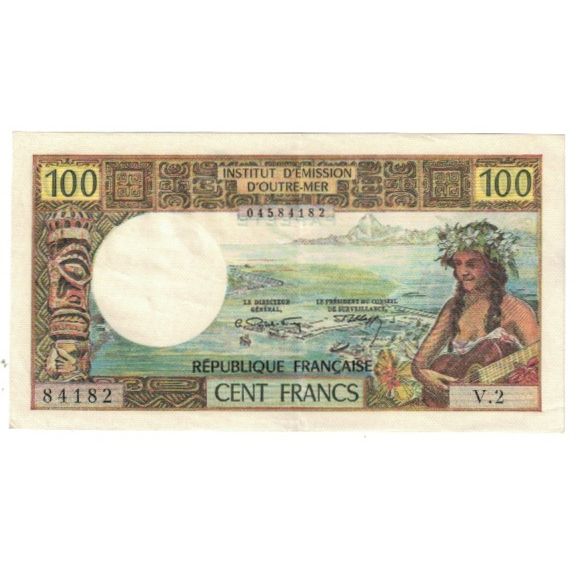 Banknote, Tahiti, 100 Francs, KM:23, UNC