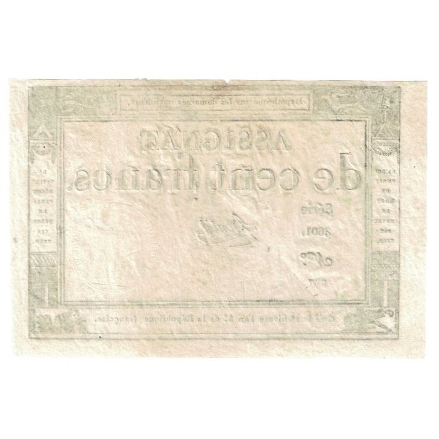 France, 100 Francs, 1795, Bellet, VF(30-35), KM:A78, Lafaurie:173