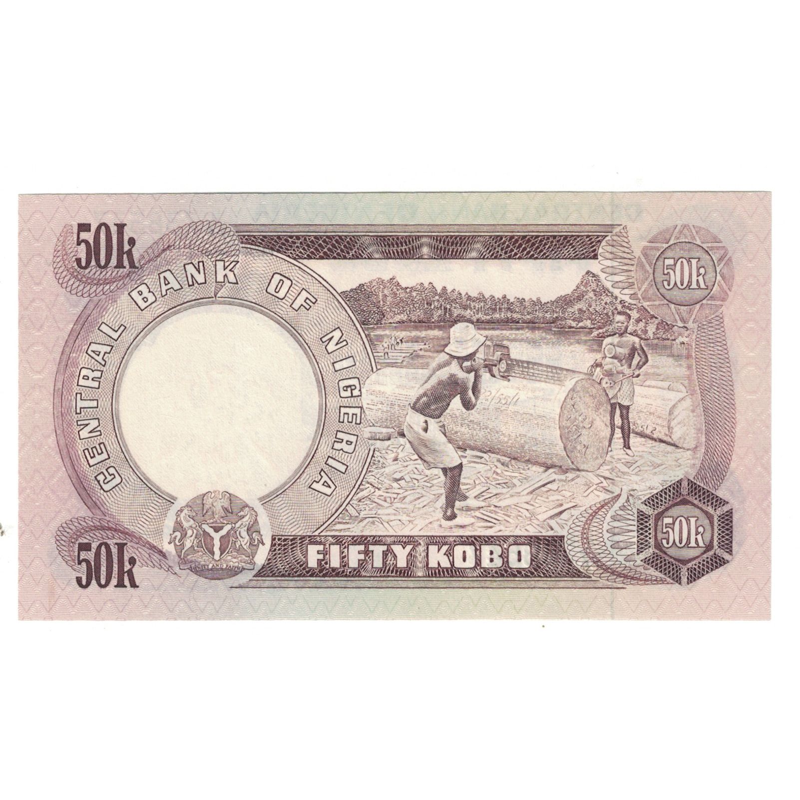 Billete, 50 Kobo, Nigeria, KM:14A, UNC