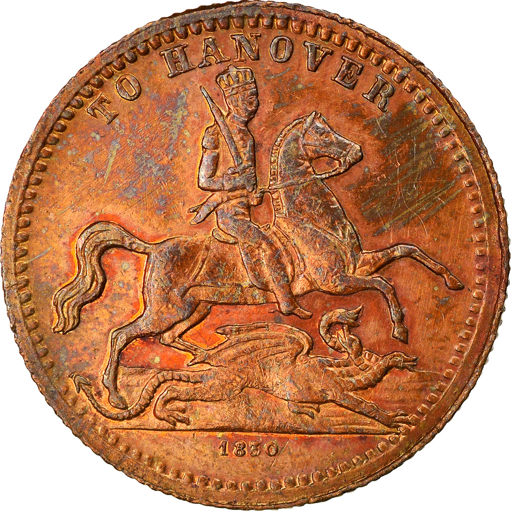 United Kingdom, Token, Game, Queen Victoria, To Hanover, 1830