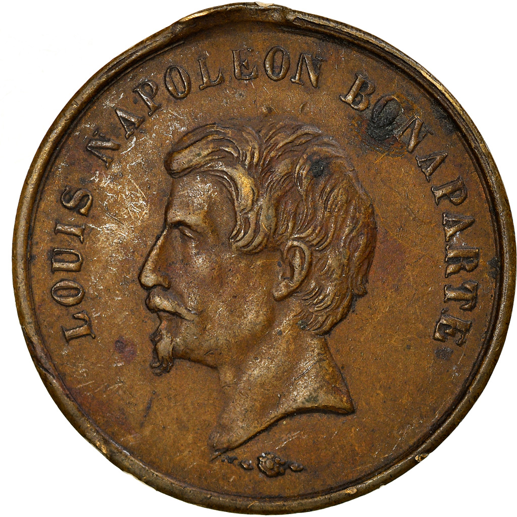 France, Token, Voyage de louis-Napoléon Bonaparte dans le Midi, History, 1852