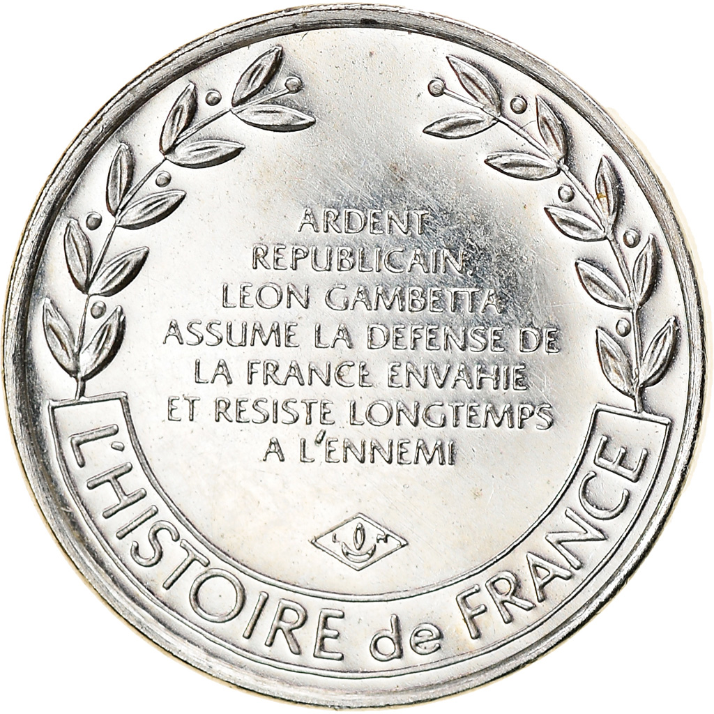 France, Medal, Léon Gambetta, Politics, , Silver