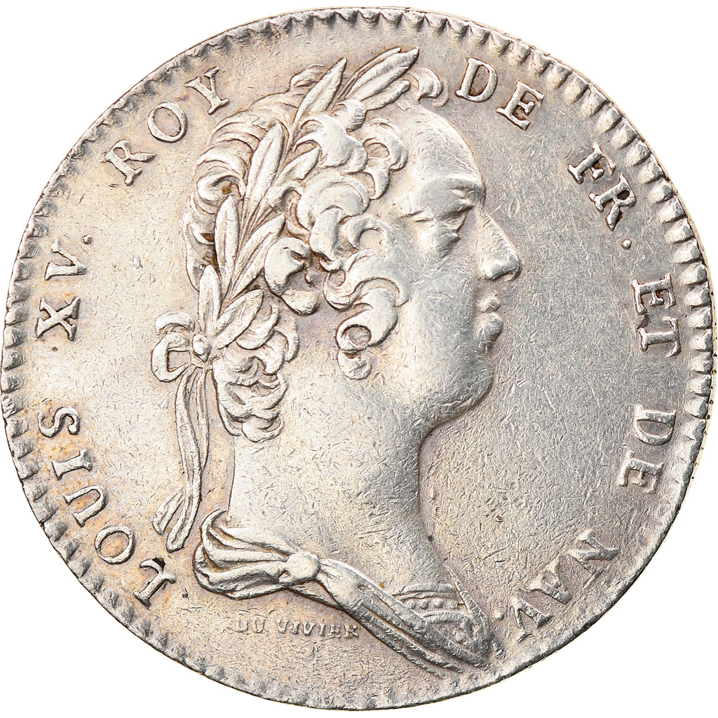 France, Jeton, Royal, Louis XV, Académie Française, Duvivier, SUP, Argent