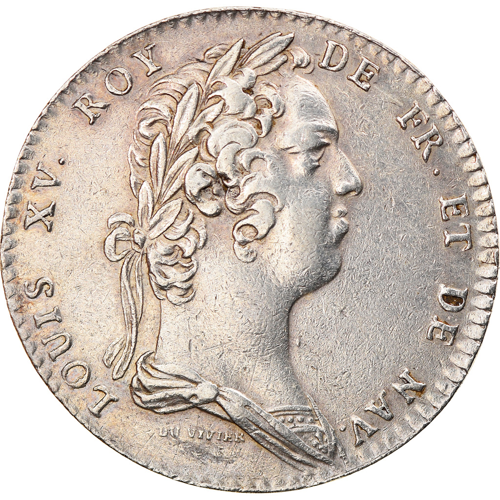 France, Token, Royal, Louis XV, Académie Française, Duvivier, 