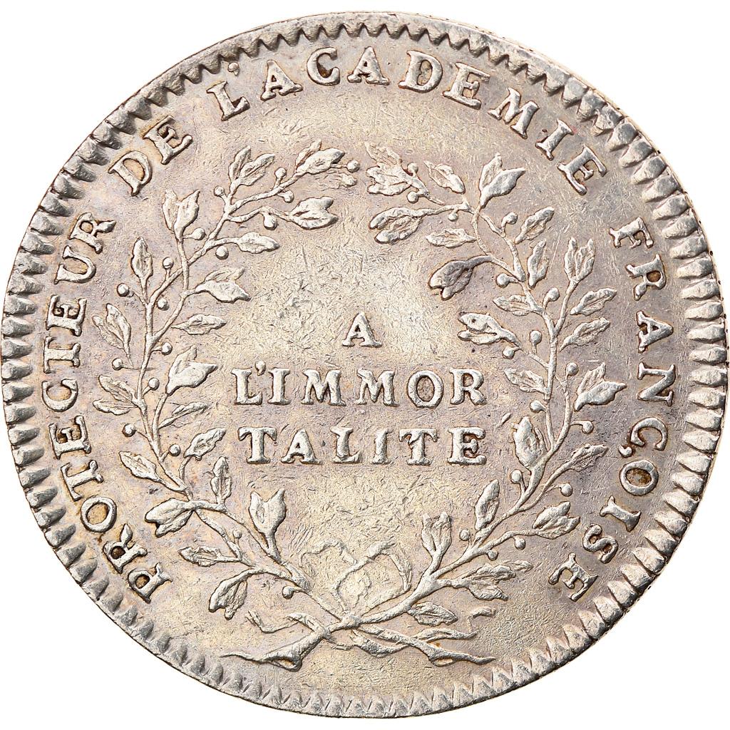 France, Token, Royal, Louis XV, Académie Française, Duvivier, 