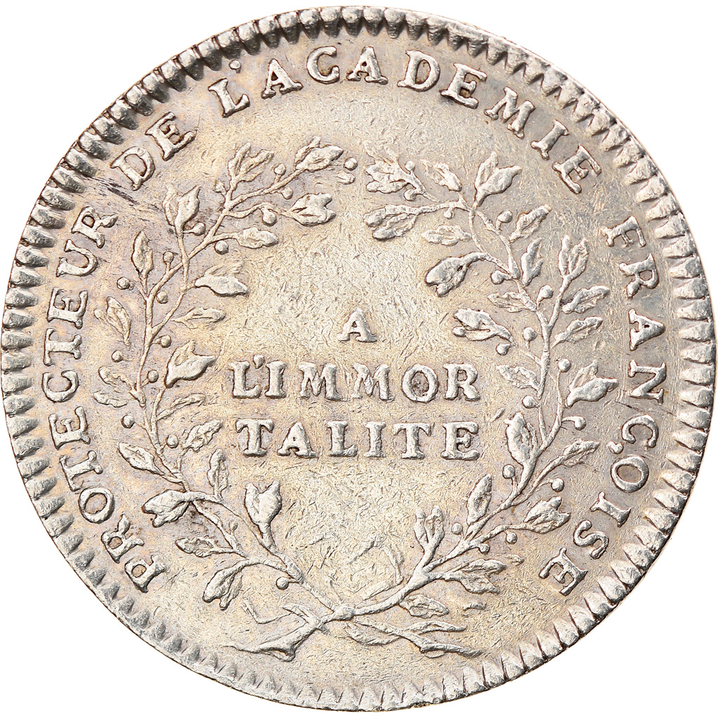 France, Token, Royal, Louis XV, Académie Française, Duvivier, 