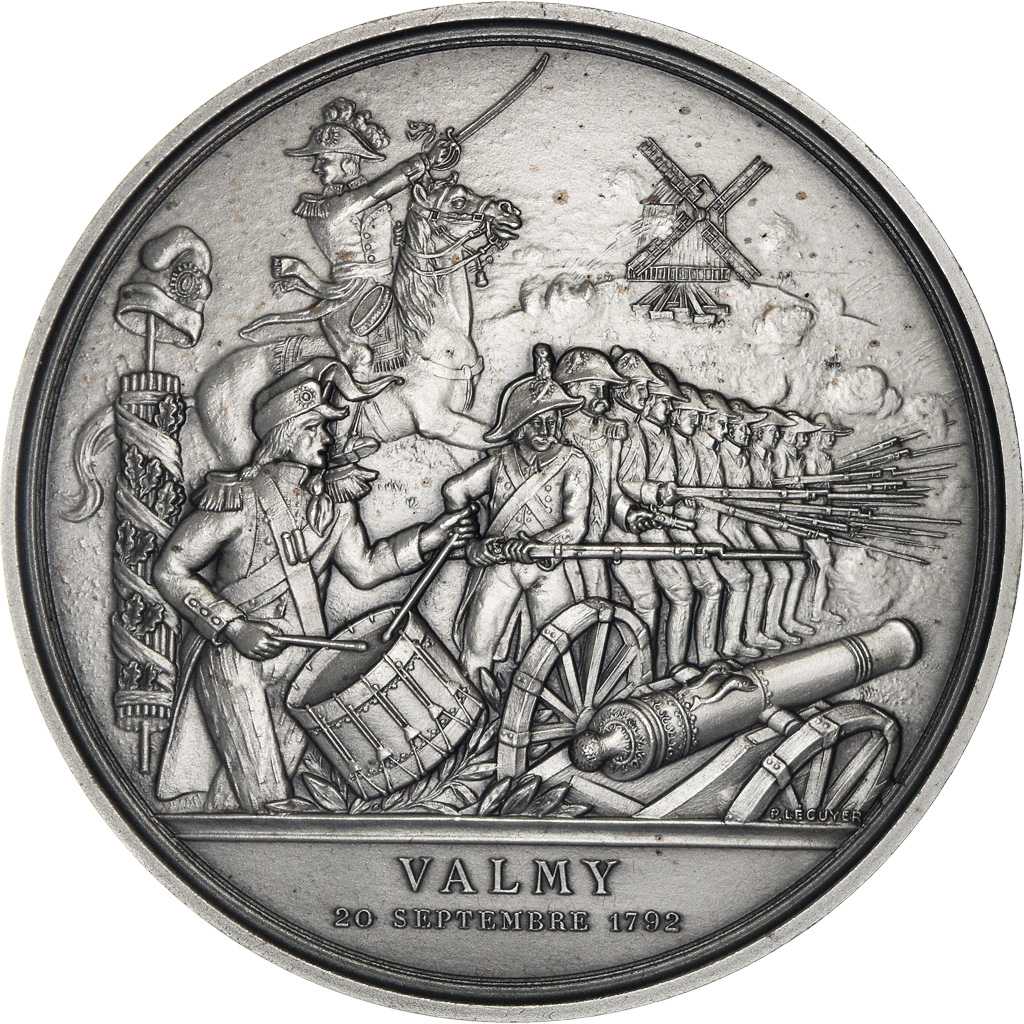 France, Medal, Révolution Française, Bataille de Valmy, History, 1988