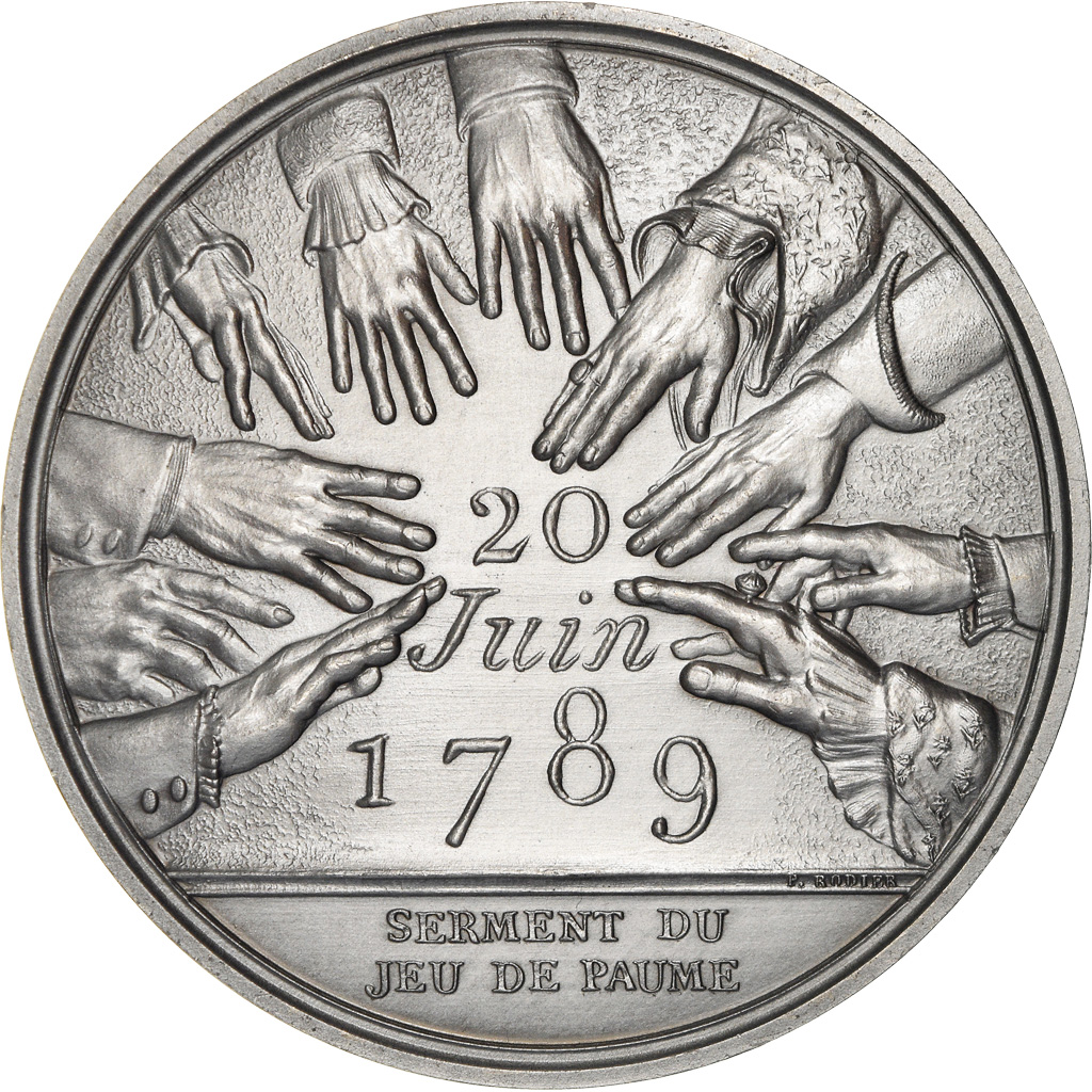 France, Medal, Révolution Française, Serment du Jeu de Paume, History, Rodier