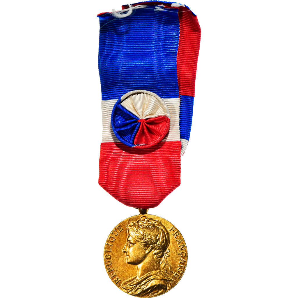 France, Médaille d'honneur du travail, Medal, 1977, Excellent Quality, Borrel
