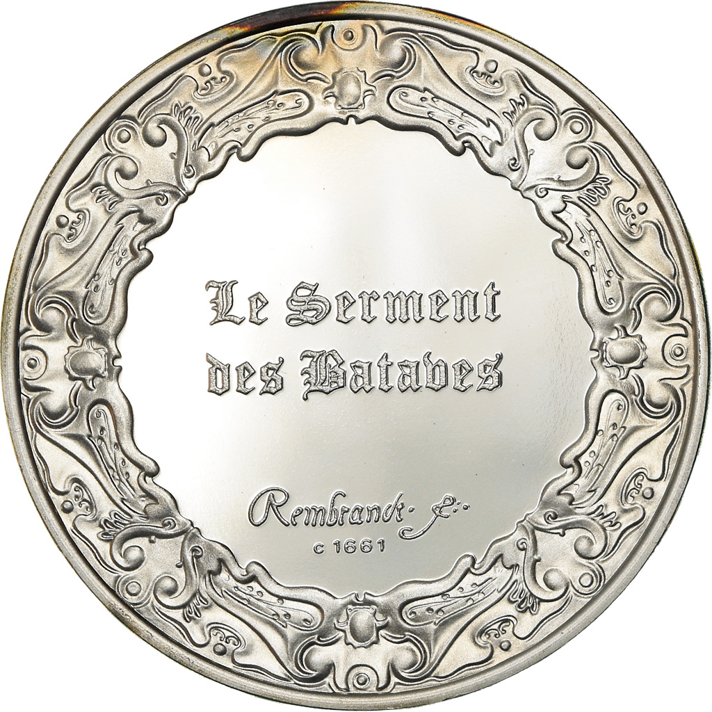 Frankrijk, Medaille, Peinture, Rembrandt, Le Serment des Bataves, Arts &