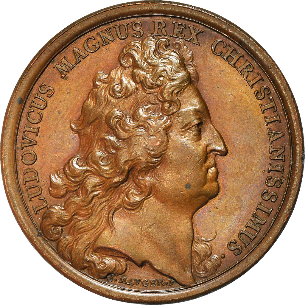 France, Medal, Louis XIV, Edit contre le Luxe, History, 1700, Mauger, 