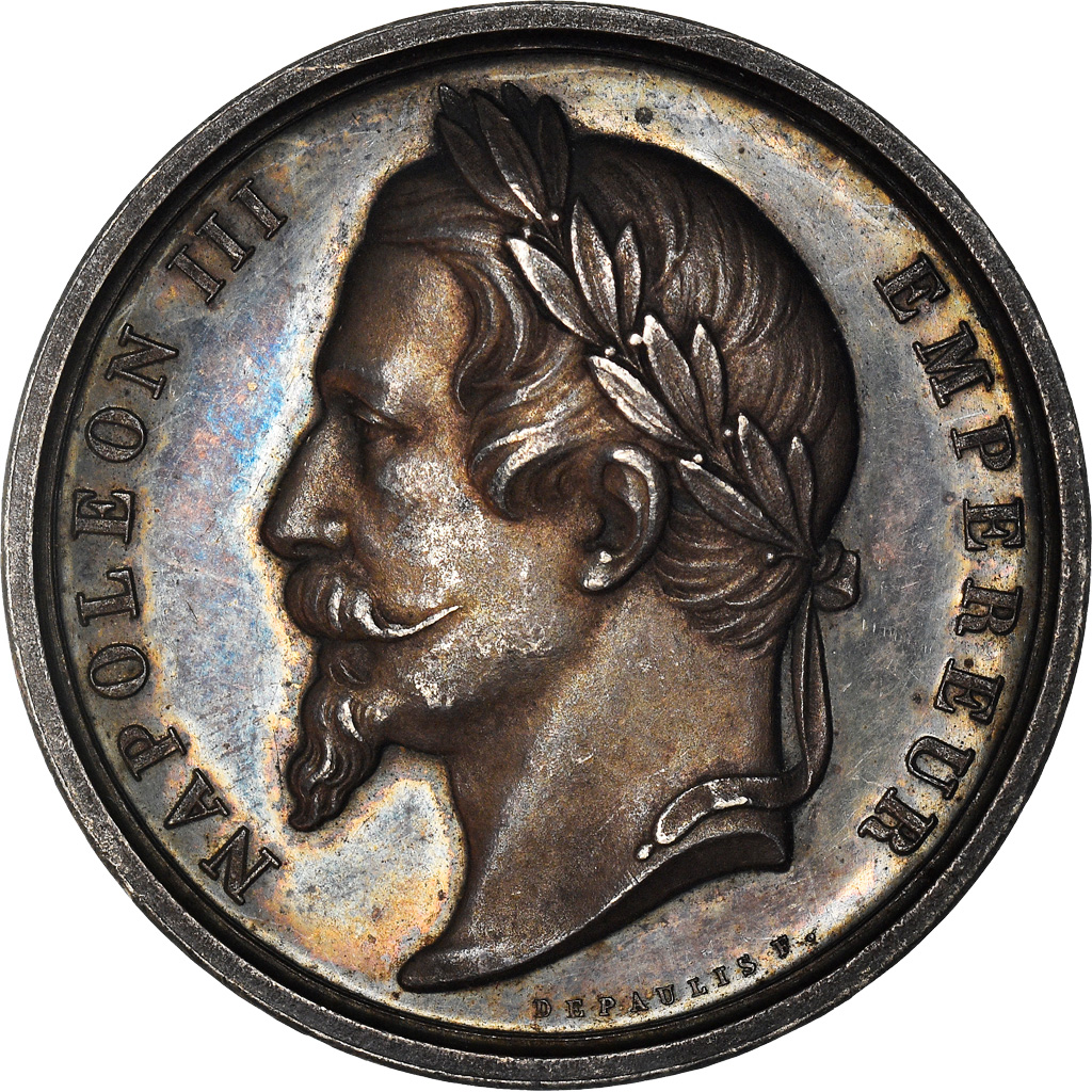 France, Medal, Napoléon III, Bureau d'Administration du Lycée, 1862, Depaulis