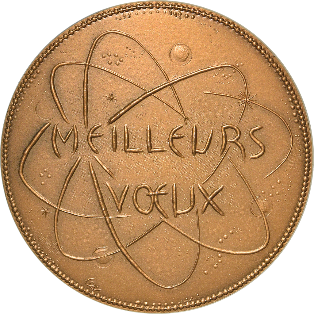 France, Medal, Centre National des Graveurs, Sculpteurs, Arts & Culture, 1968
