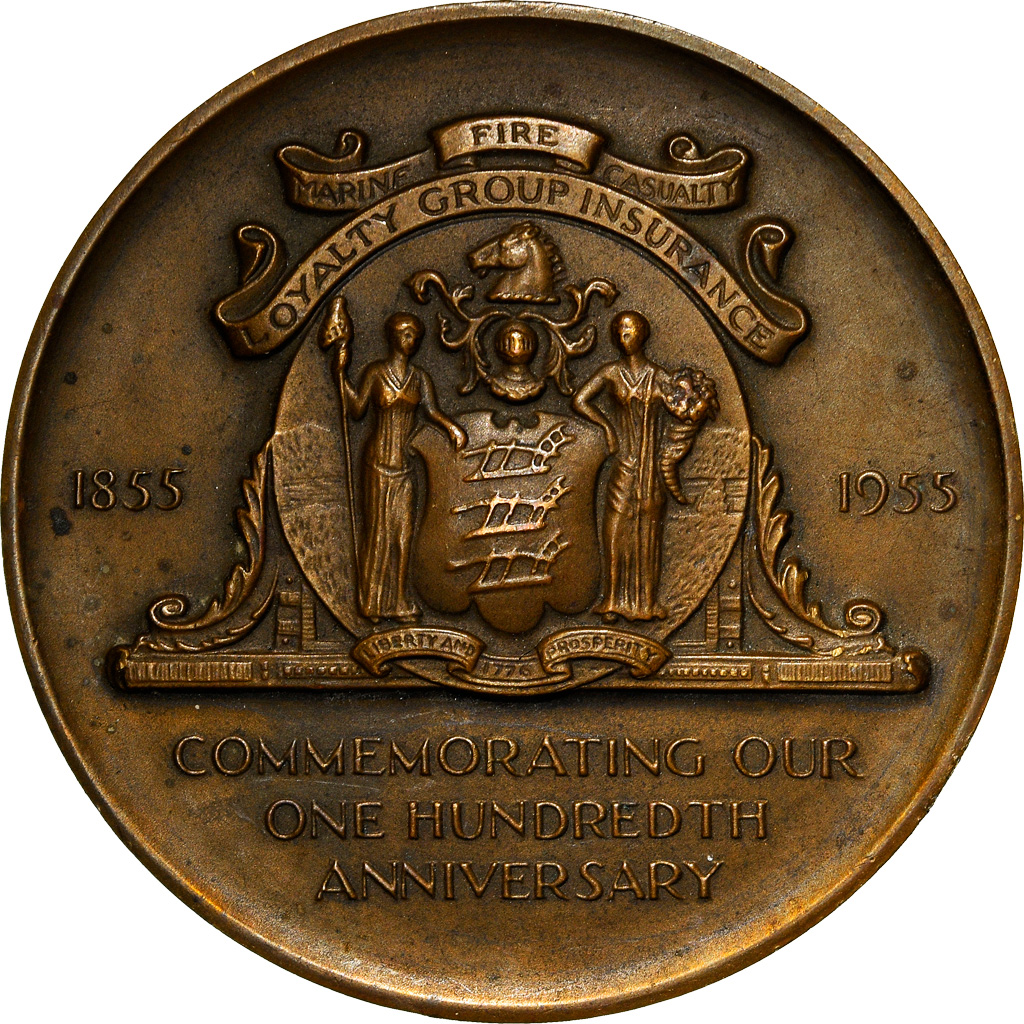 United States of America, Medal, Firemen's Insurance Company of Newark New