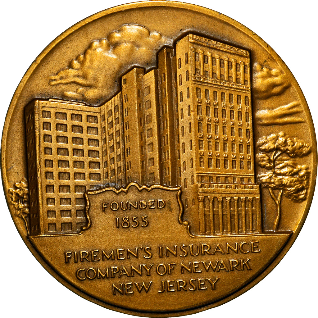 United States of America, Medal, Firemen's Insurance Company of Newark New