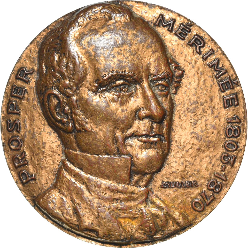 France, Medal, Prosper Mérimée, Arts & Culture, Muller, , Bronze