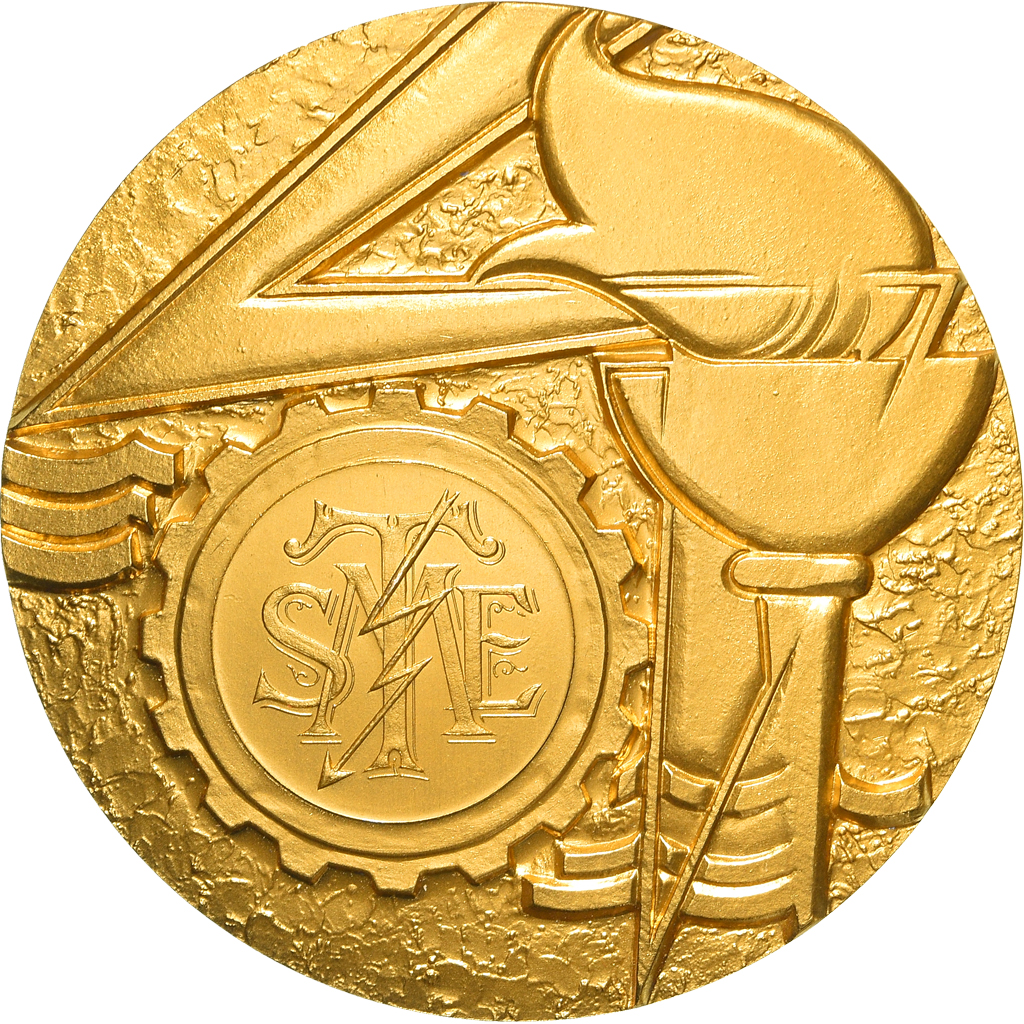 France, Medal, A.N.R.O.C, Business & industry, 1989, Simon, , Gilt