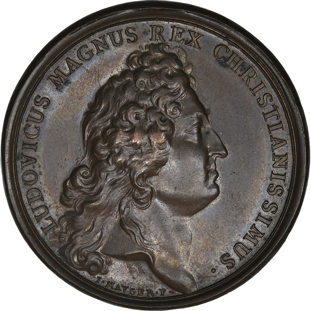 Frankrijk, Medaille, Louis XIV, La Maladie du Roi, 1686, Mauger, PR, Koper