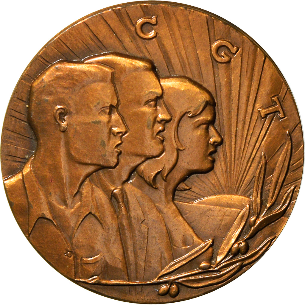 Francia, medalla, Syndicat, CGT, EBC+, Bronce