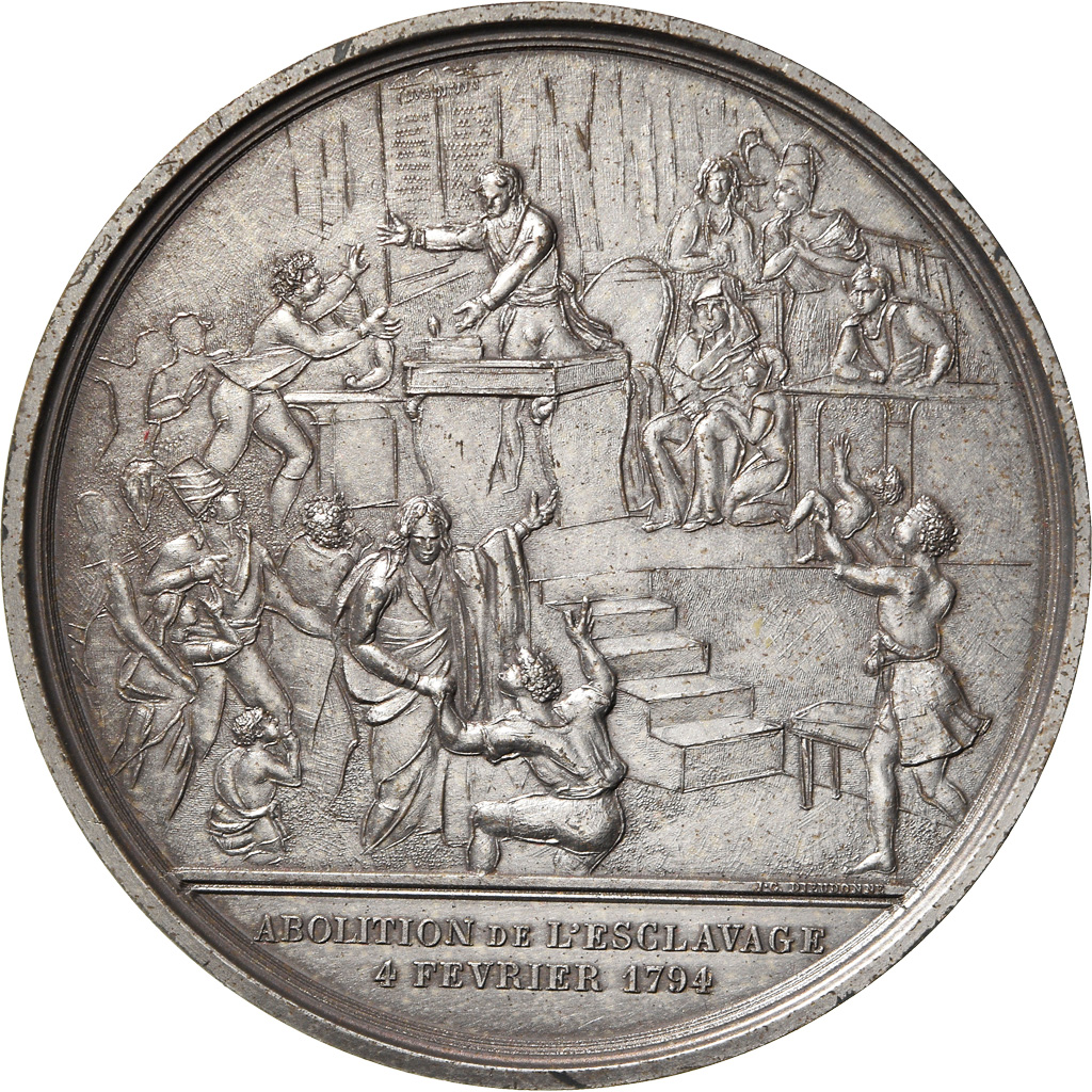 France, Medal, Révolution Française, Abolition de l'Esclavage, History