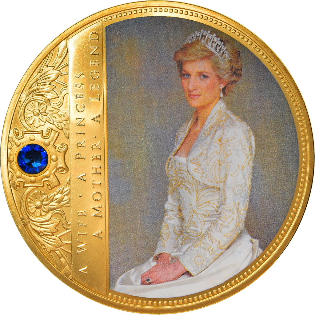 United Kingdom, Medal, Portrait of a Princess, Diana, Society, , Copper