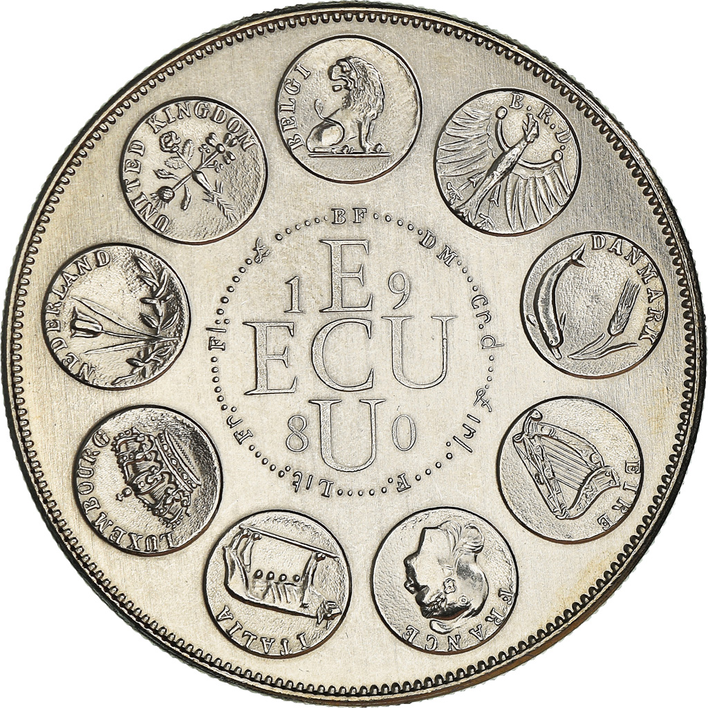 France, Medal, Ecu Europa, Europe Assise, Politics, 1980, Rodier, 