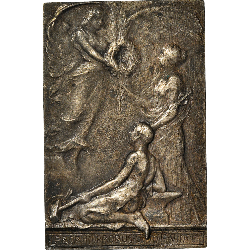 France, Medal, Art Nouveau, Usine des Ressorts du Nord, 1949, H. Kautsch