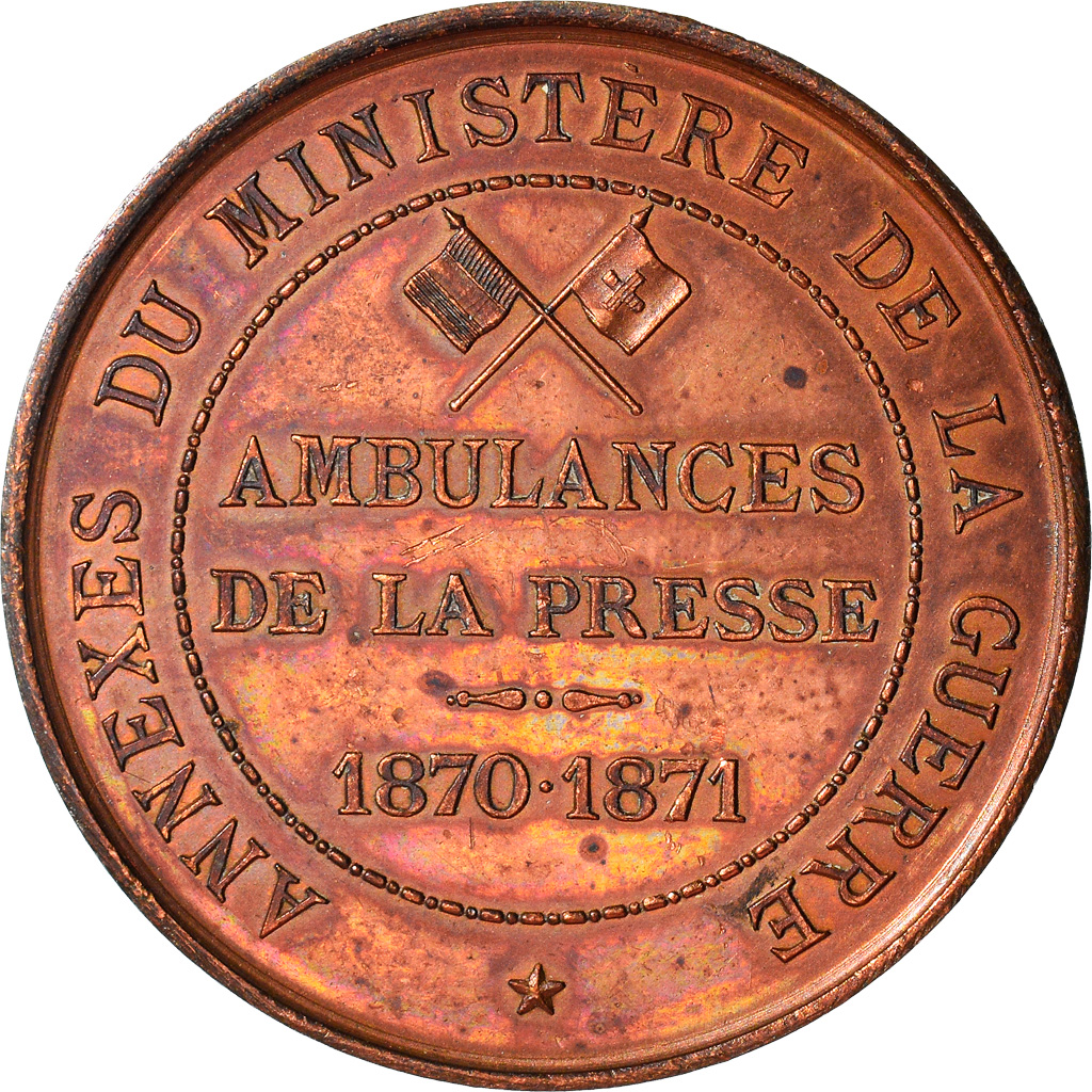 Frankrijk, Medaille, Ministère de la Guerre, Ambulances de la Presse, WAR
