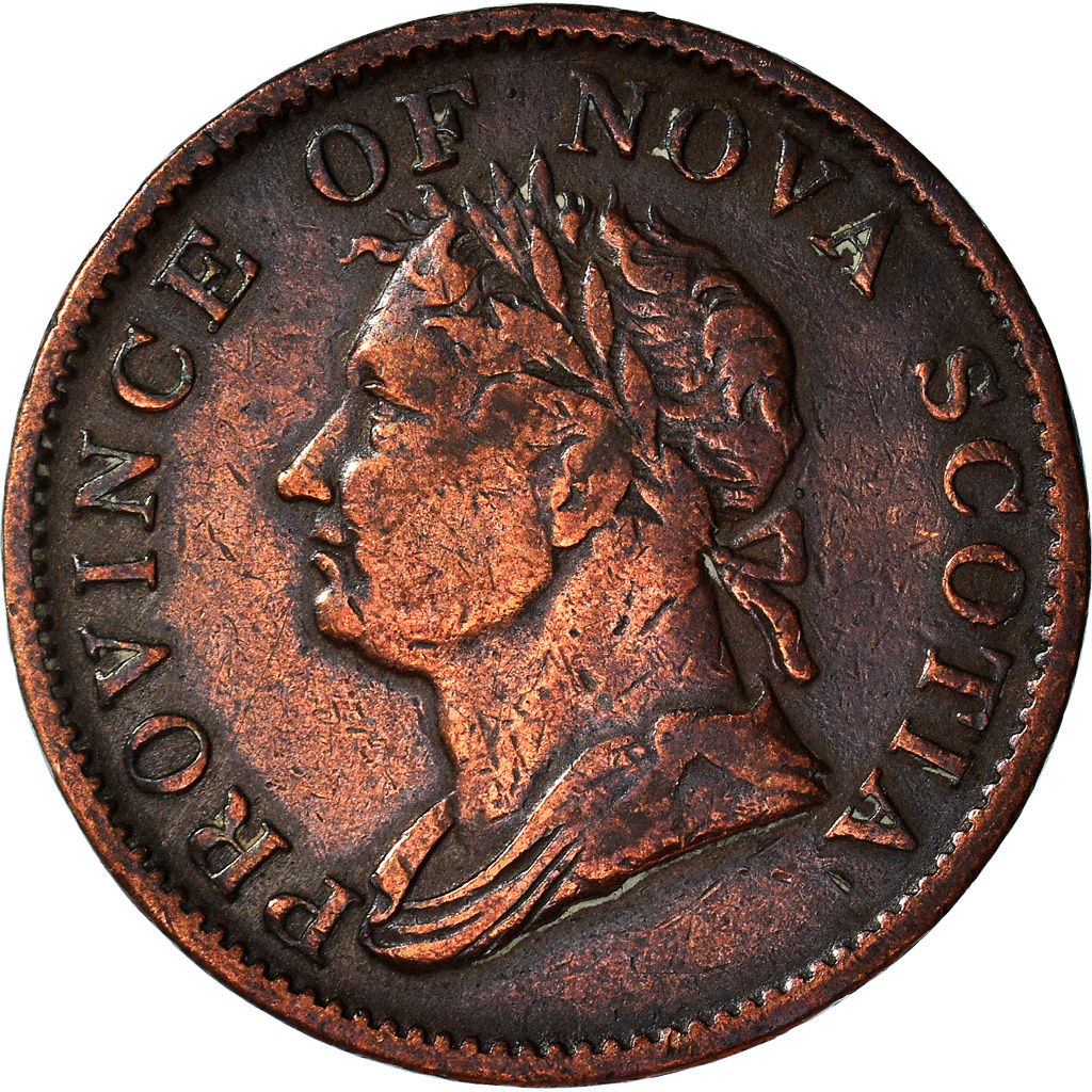 Coin, Canada, Nova Scotia, Halfpenny Token, 1832, , Copper