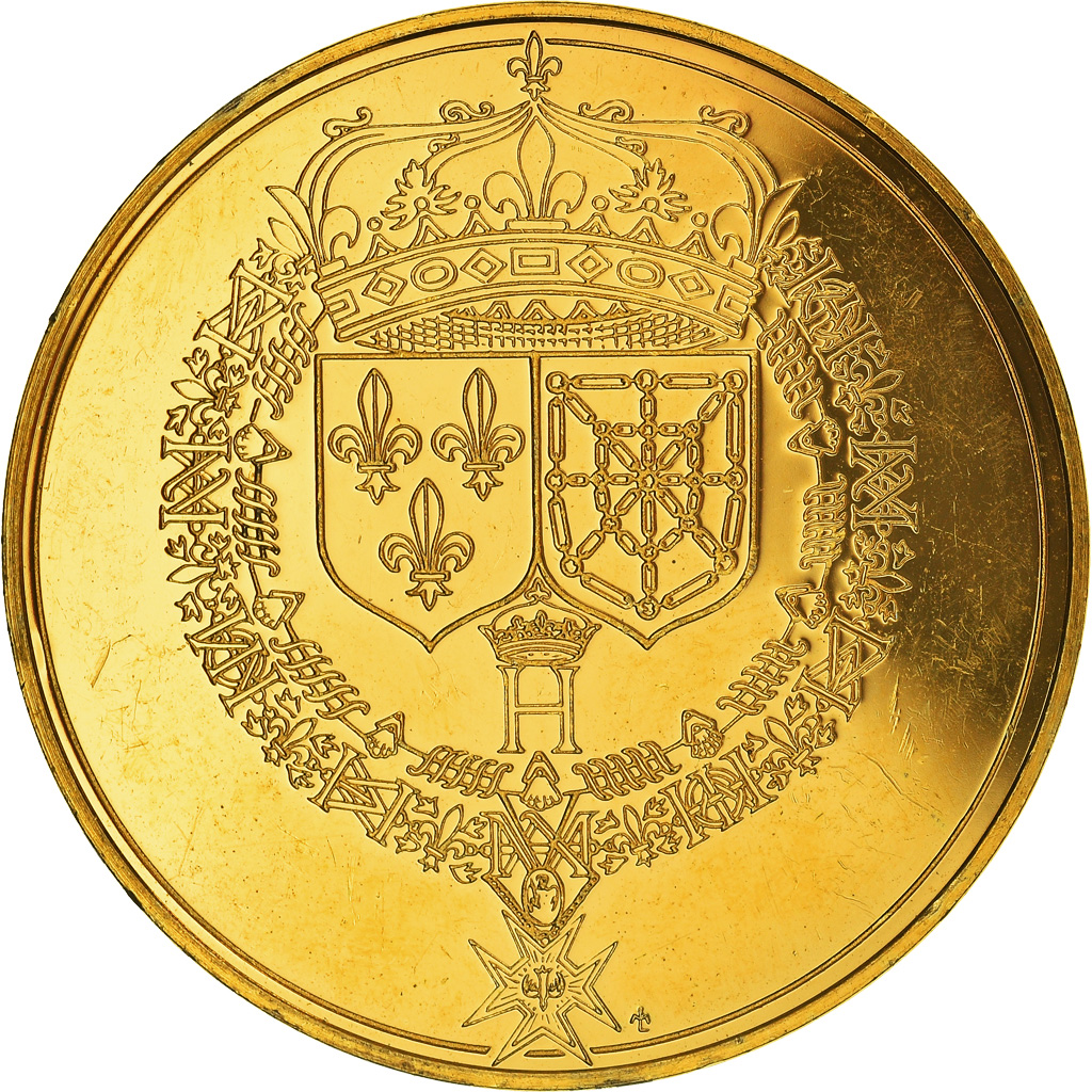 France, Medal, Les rois de France, henri IV, History, , Vermeil
