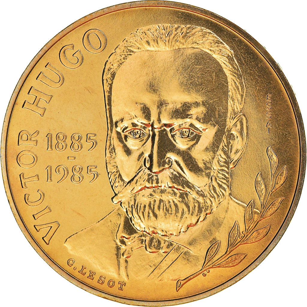 Coin, France, Victor Hugo, 10 Francs, 1985, ESSAI, , Nickel-Bronze