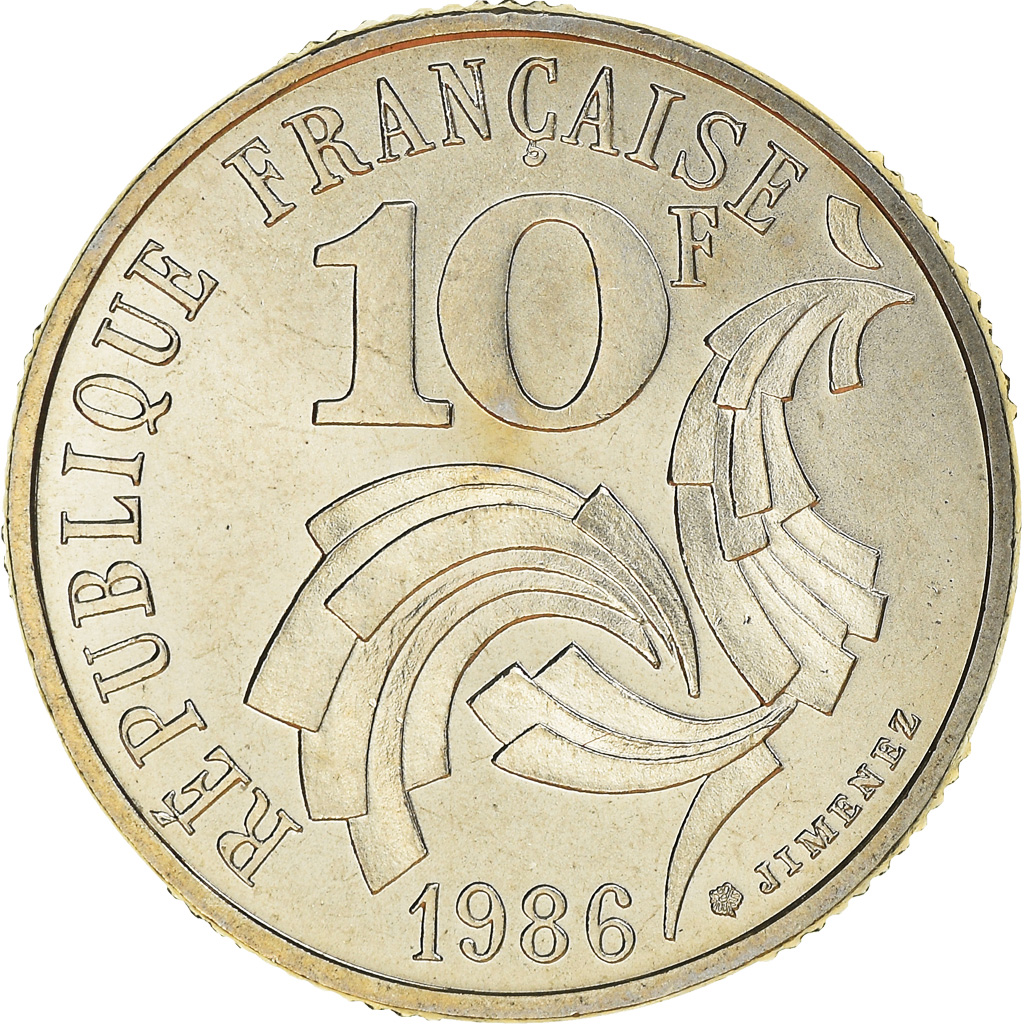 Coin, France, Jimenez, 10 Francs, 1986, Paris, , Nickel, KM:959