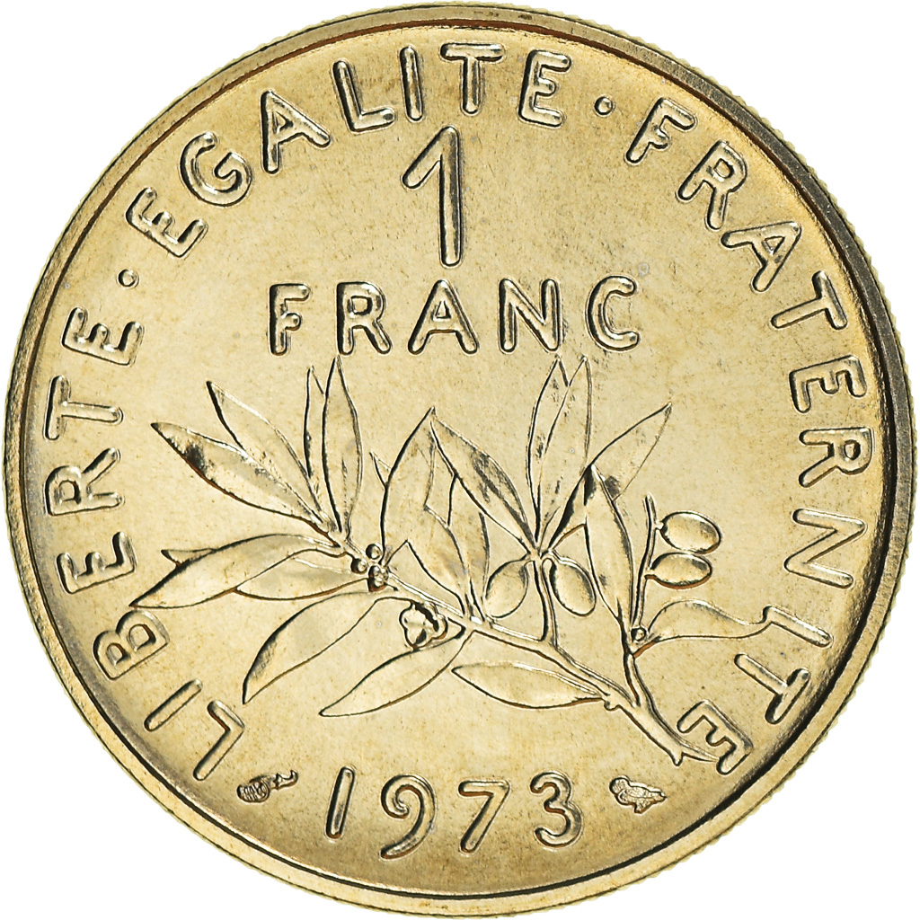 Coin, France, Semeuse, Franc, 1973, Paris, FDC, , Nickel, KM:925.1