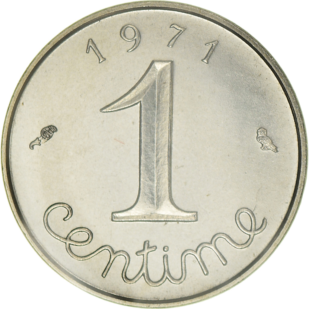 Coin, France, Épi, Centime, 1971, Paris, , Stainless Steel, KM:928