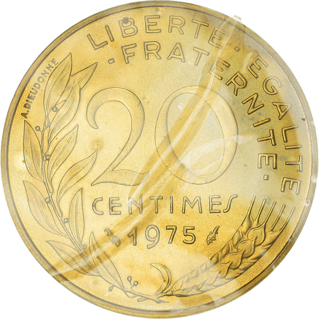 Coin, France, Marianne, 20 Centimes, 1975, Paris, FDC, 