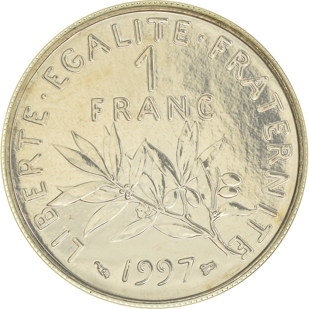 Coin, France, Semeuse, Franc, 1997, Paris, , Nickel, KM:925.1