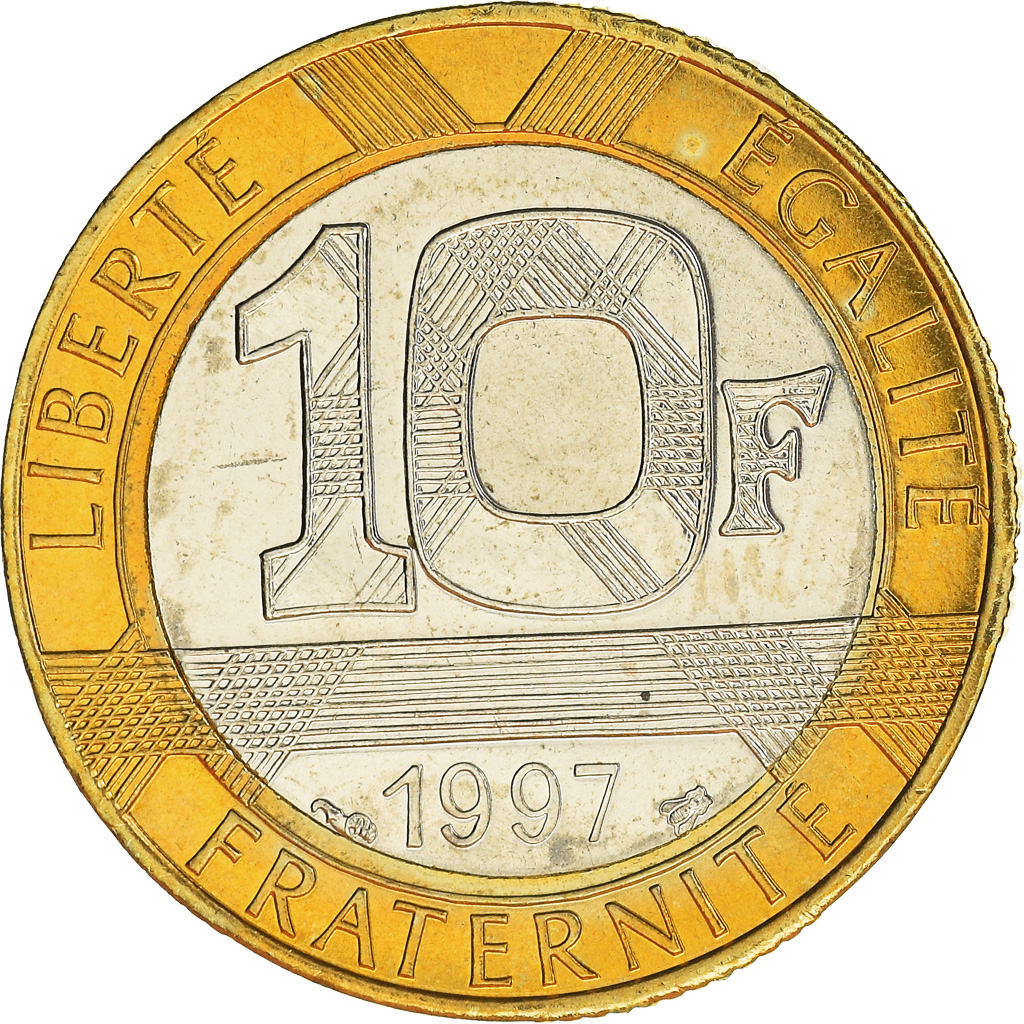 Coin, France, Génie, 10 Francs, 1997, Paris, , Aluminum-Bronze