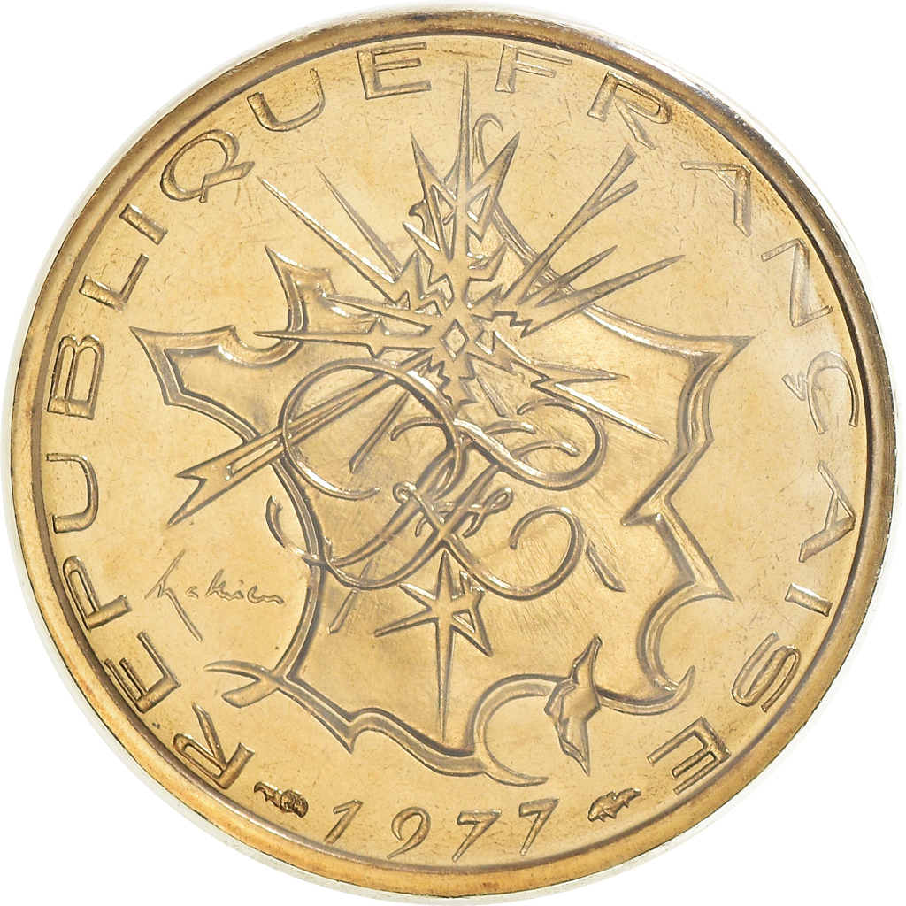 Coin, France, Mathieu, 10 Francs, 1977, Paris, , Nickel-brass, KM:940