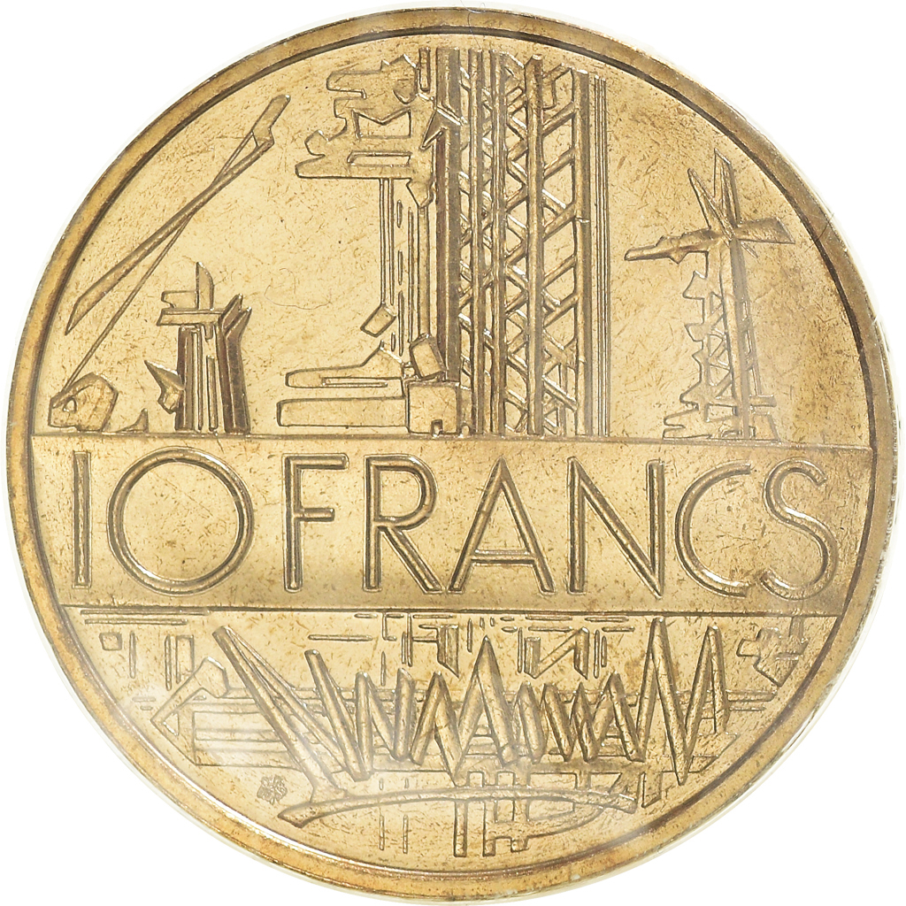 Coin, France, Mathieu, 10 Francs, 1977, Paris, , Nickel-brass, KM:940