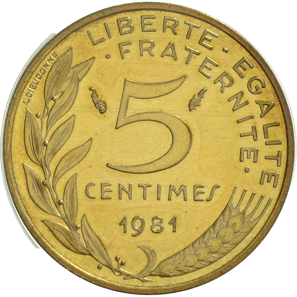 Coin, France, Marianne, 5 Centimes, 1981, Paris, FDC, 
