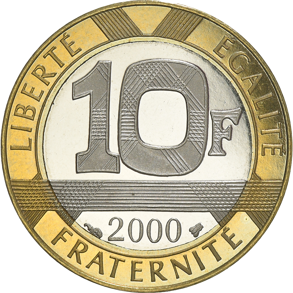 Coin, France, Génie, 10 Francs, 2000, Paris, Proof / BE, 