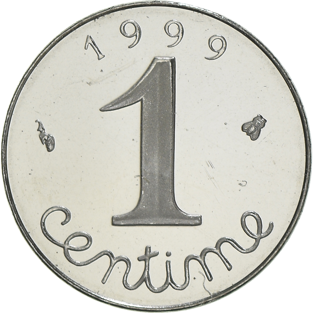 Coin, France, Épi, Centime, 1999, Paris, Proof / BE, , Stainless