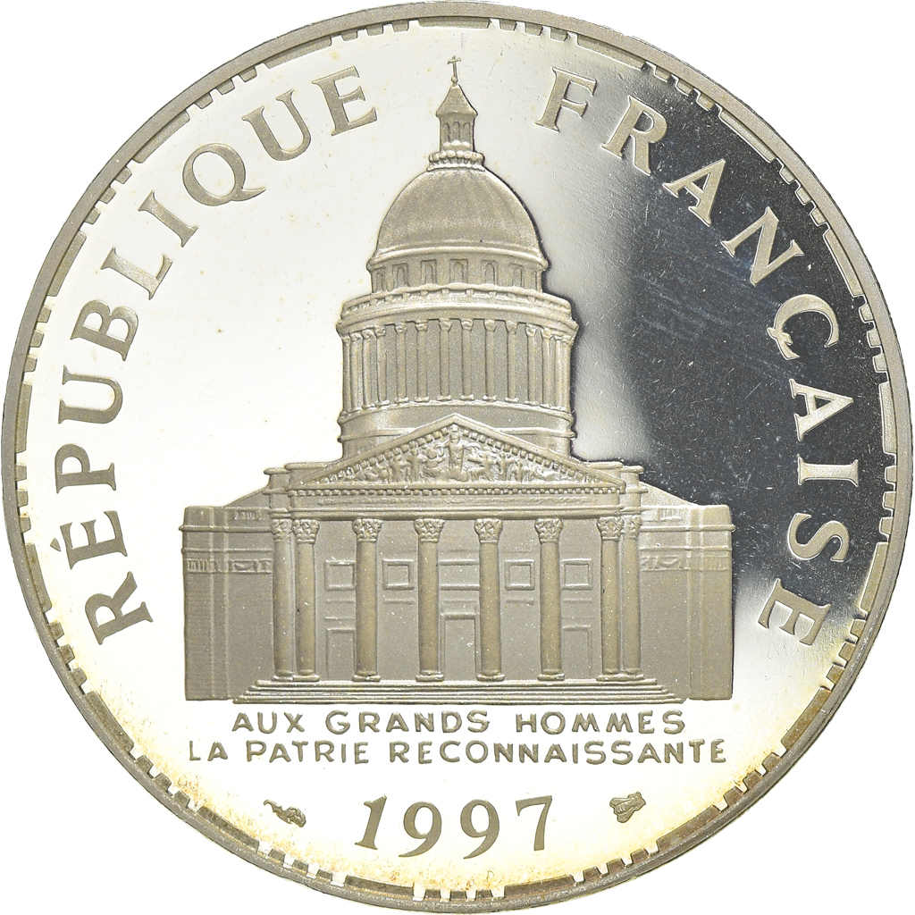 Coin, France, Panthéon, 100 Francs, 1997, Paris, Proof / BE, , Silver