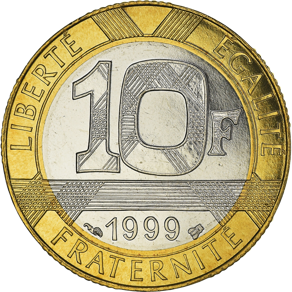 Coin, France, Génie, 10 Francs, 1999, Paris, FDC, , Aluminum-Bronze